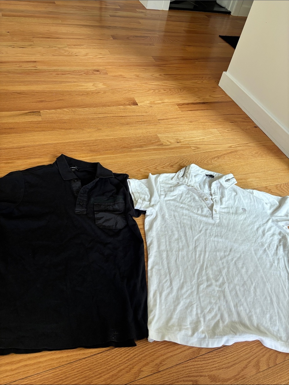 Bundling two men’s diesel polos